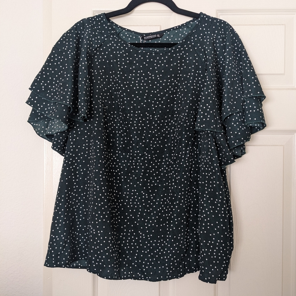 Ruffle sleeve top